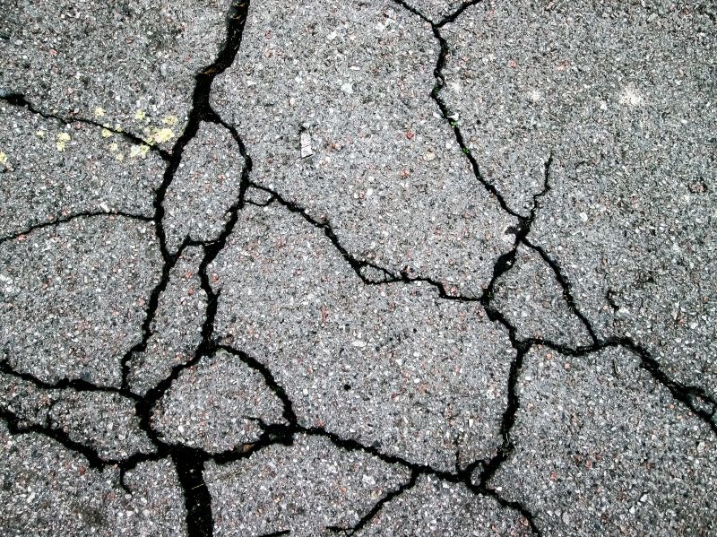 Cracked Driveway Surface